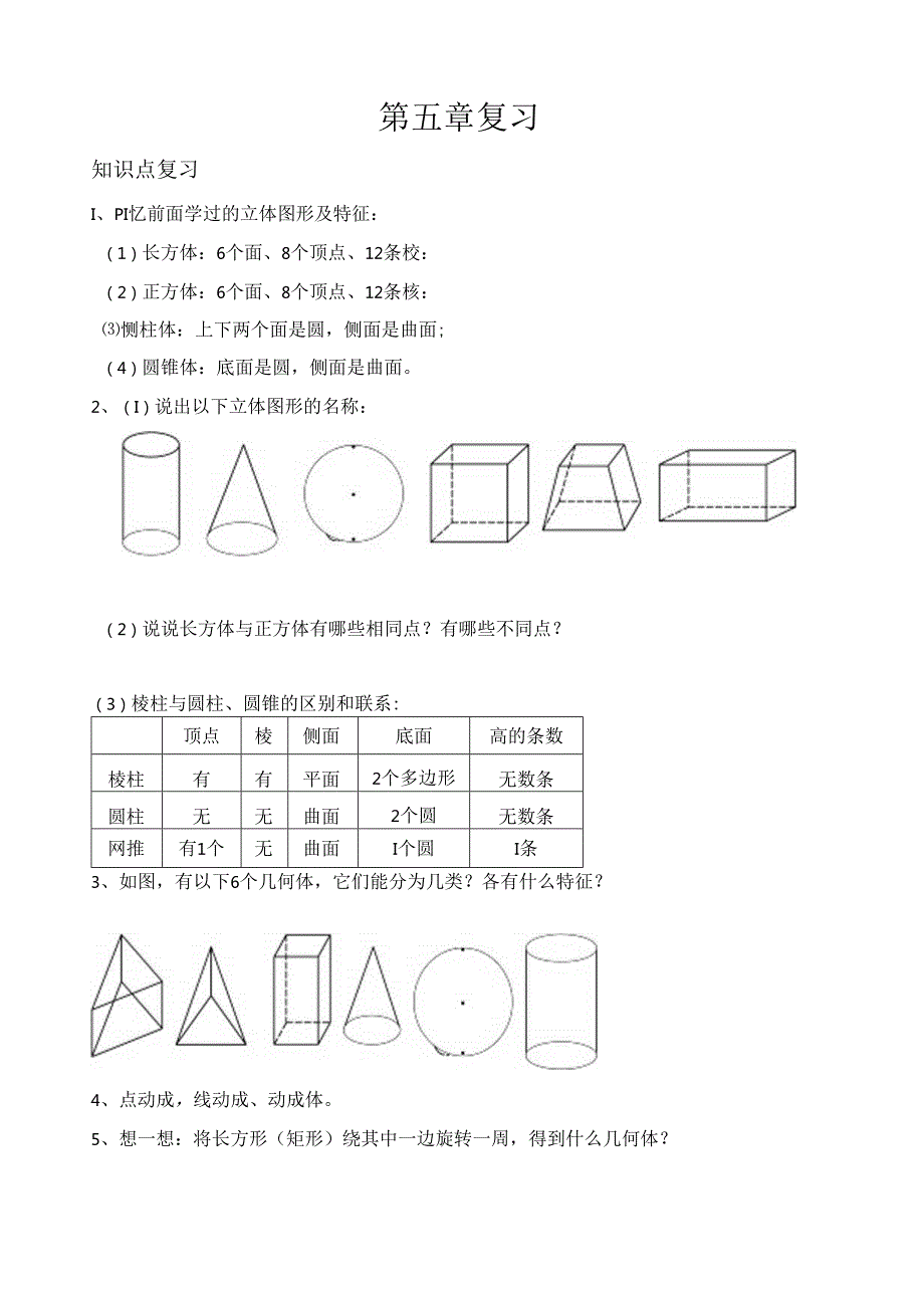 第五章《走进图形世界》知识点及测试题.docx_第1页