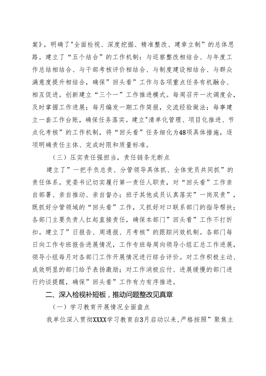 完整2025年”回头看”自查情况报告精选资料.docx_第2页
