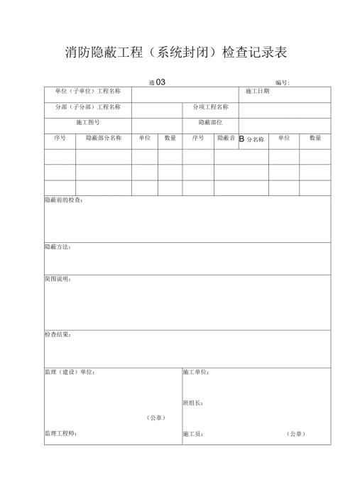 消防隐蔽工程（系统封闭）检查记录表.docx