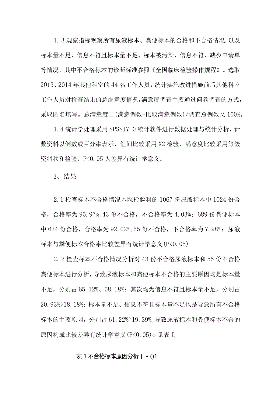 粪和尿常规检验标本不合格因素及改进措施.docx_第2页