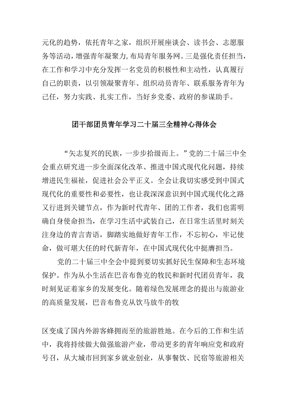 （11篇）团支部书记学习党的二十三中全会精神研讨发言（精选）.docx_第2页