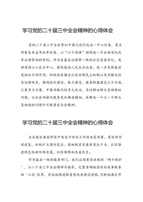 2024年学习二十三中全会精神心得感悟样例50篇.docx