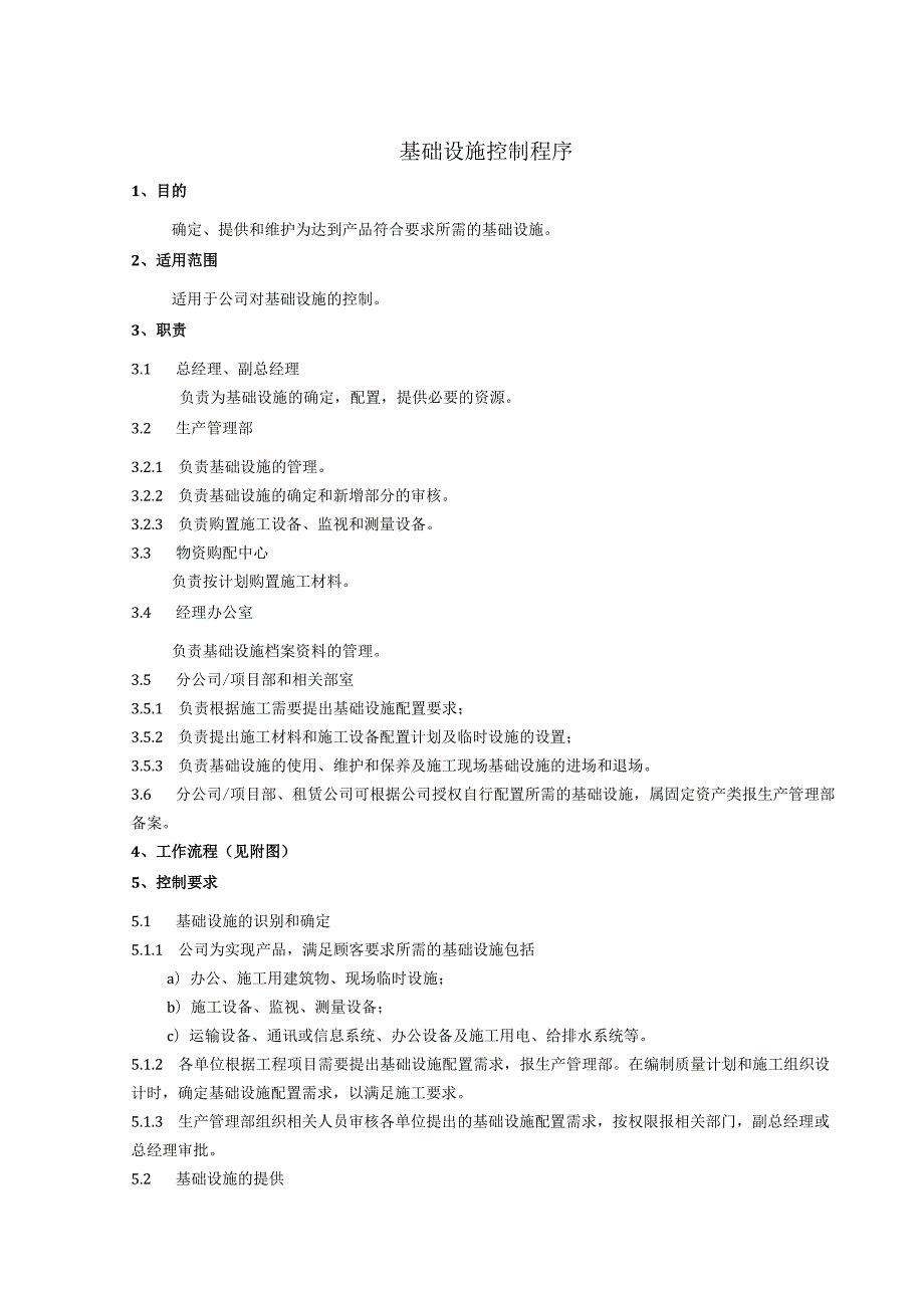 基础设施控制程序、工作流程表.docx_第1页