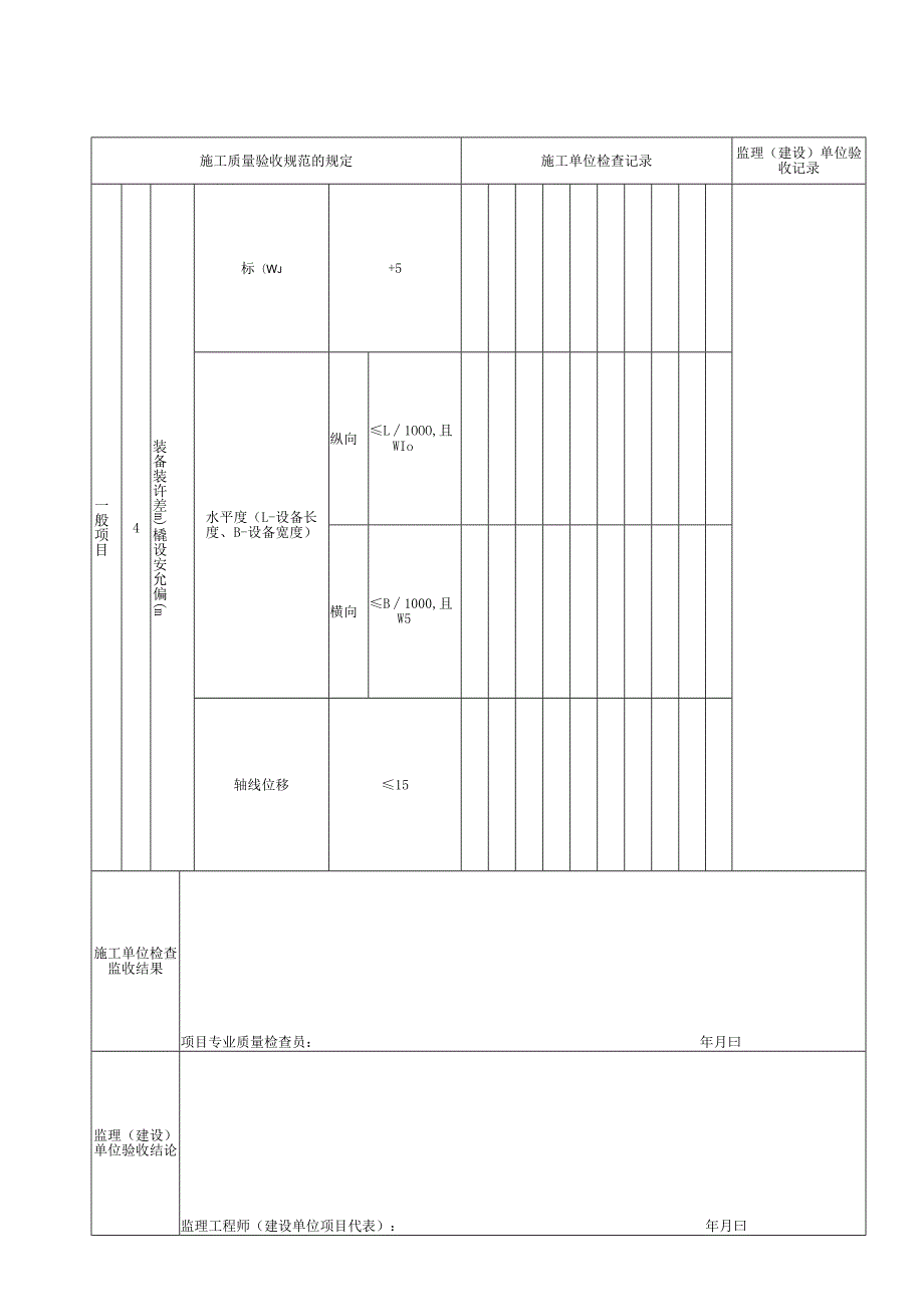 橇装设备安装工程检验批质量验收记录(石油化工).docx_第3页