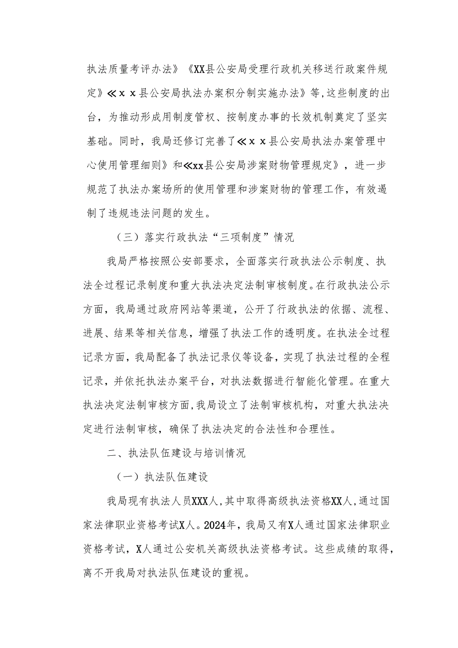 XX县公安局2024执法办案情况汇报.docx_第2页