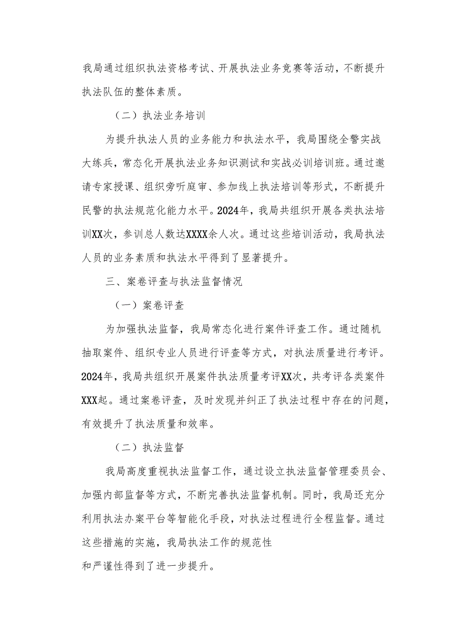XX县公安局2024执法办案情况汇报.docx_第3页