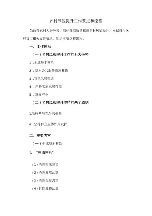 乡村风貌提升工作要点和流程.docx