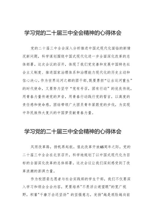 党员干部关于二十三中全会精神心得体会精选发言稿36篇.docx