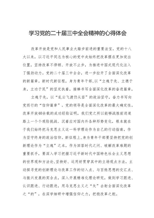 党员干部学习二十三中全会公报心得感悟36篇.docx