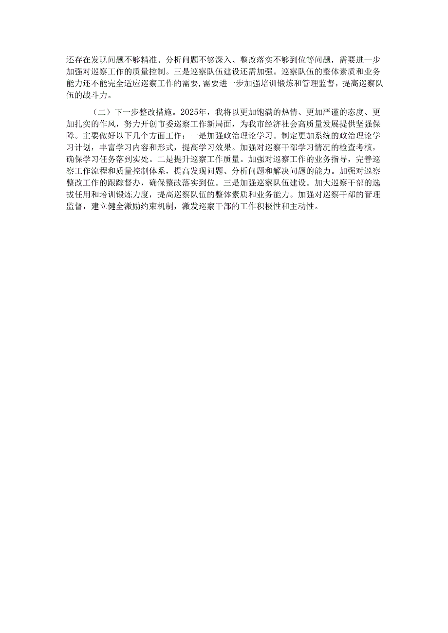 市委巡察办主任2024年述职述廉报告.docx_第3页