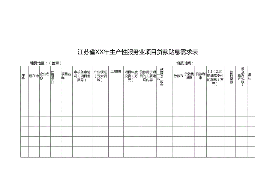 江苏省生产性服务业项目贷款财政贴息合作银行承诺书.docx_第1页