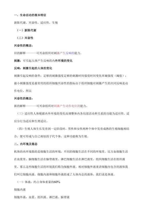 生理学重点精华总结全[1].docx