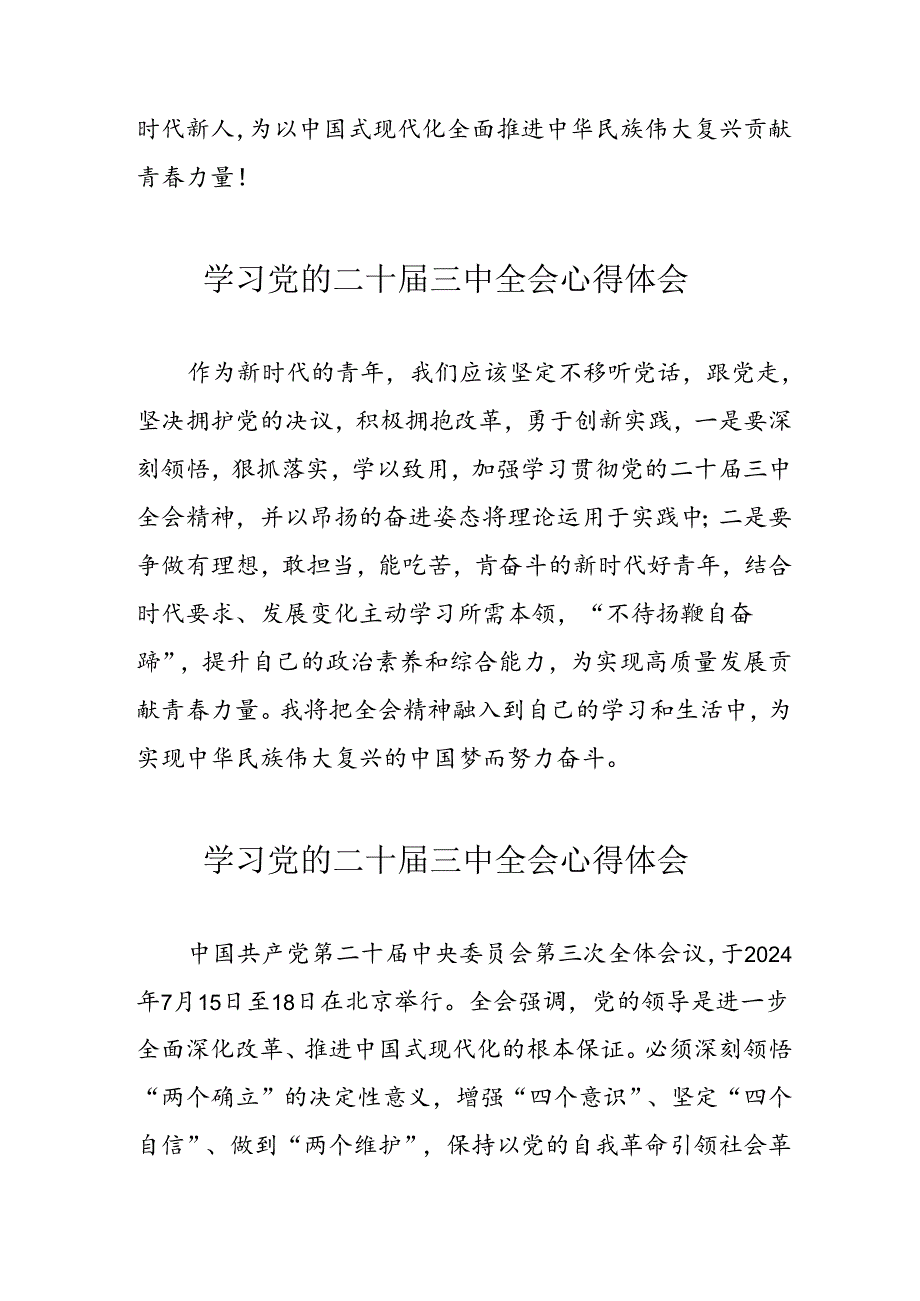 学习2024年党的二十三中全会个人心得体会 （汇编17份）.docx_第3页