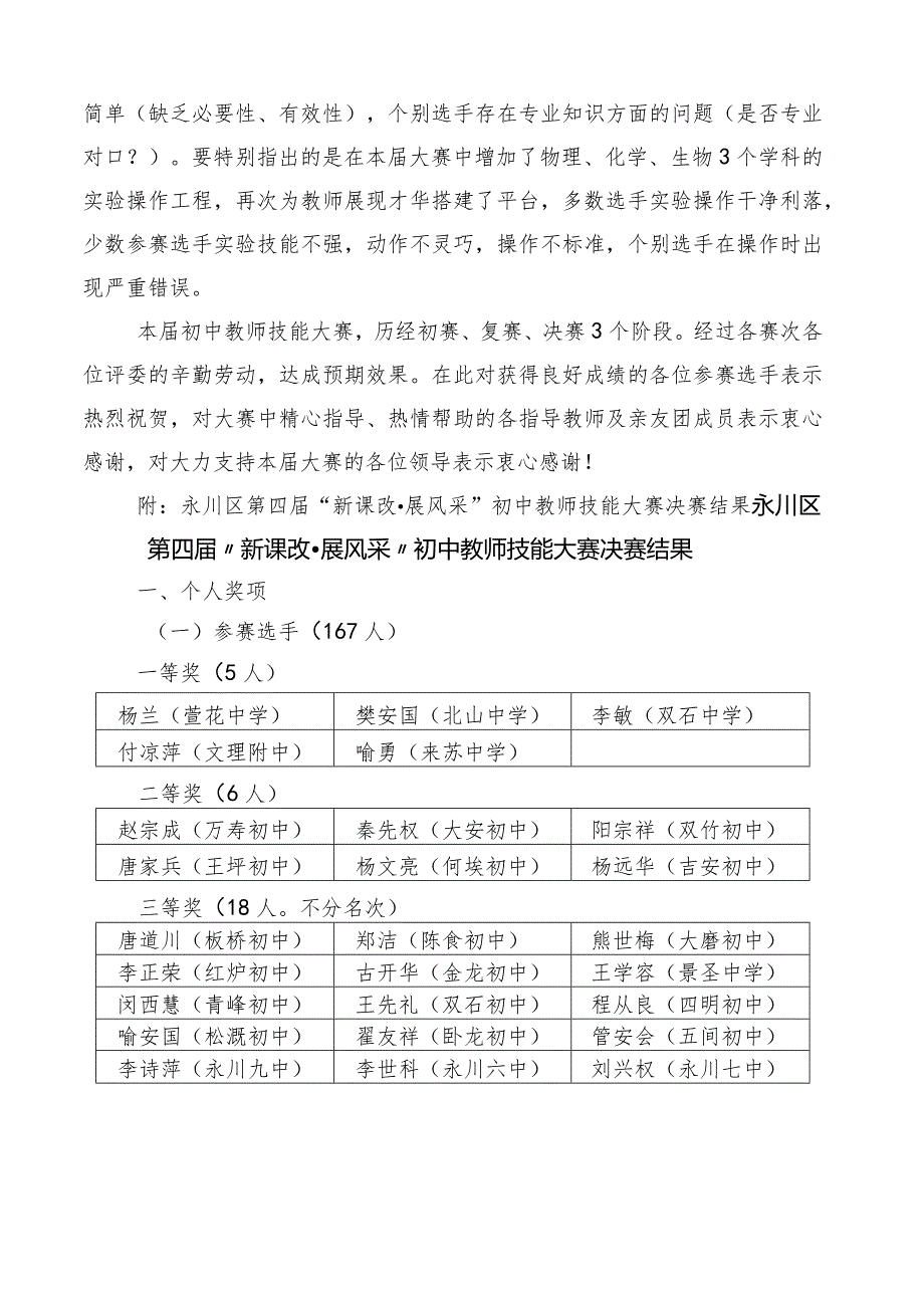 永川区第四新课改·展风采初中教师.docx_第2页