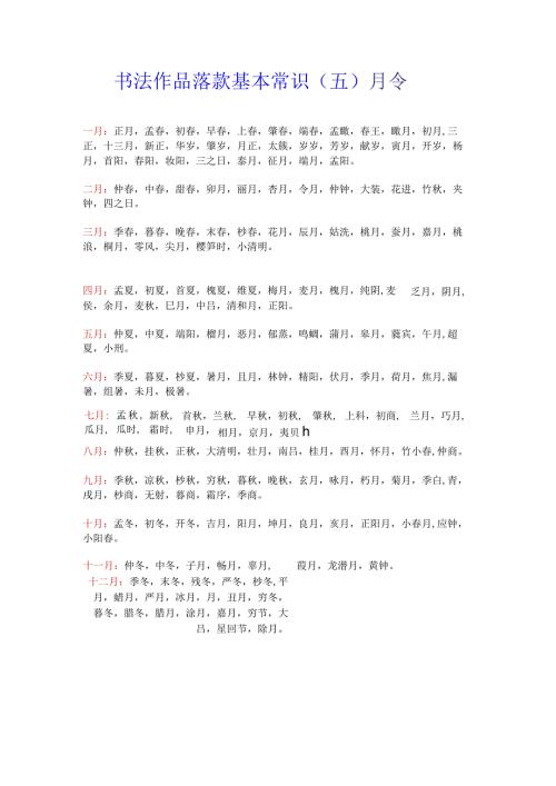 书法作品落款基本常识(五).docx