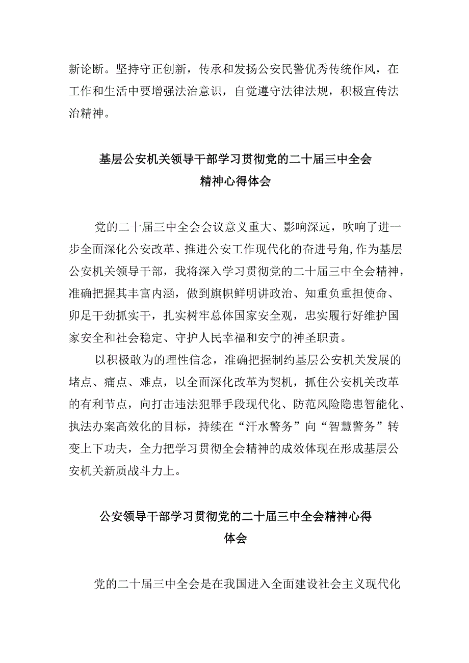 （11篇）经侦大队大队长学习贯彻党的二十三中全会精神心得体会（最新版）.docx_第2页