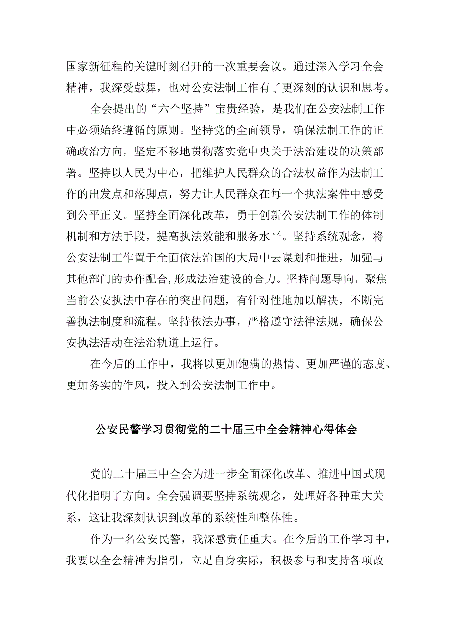 （11篇）经侦大队大队长学习贯彻党的二十三中全会精神心得体会（最新版）.docx_第3页