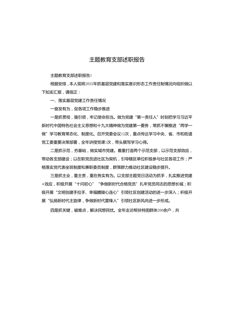 主题教育支部述职报告.docx_第1页