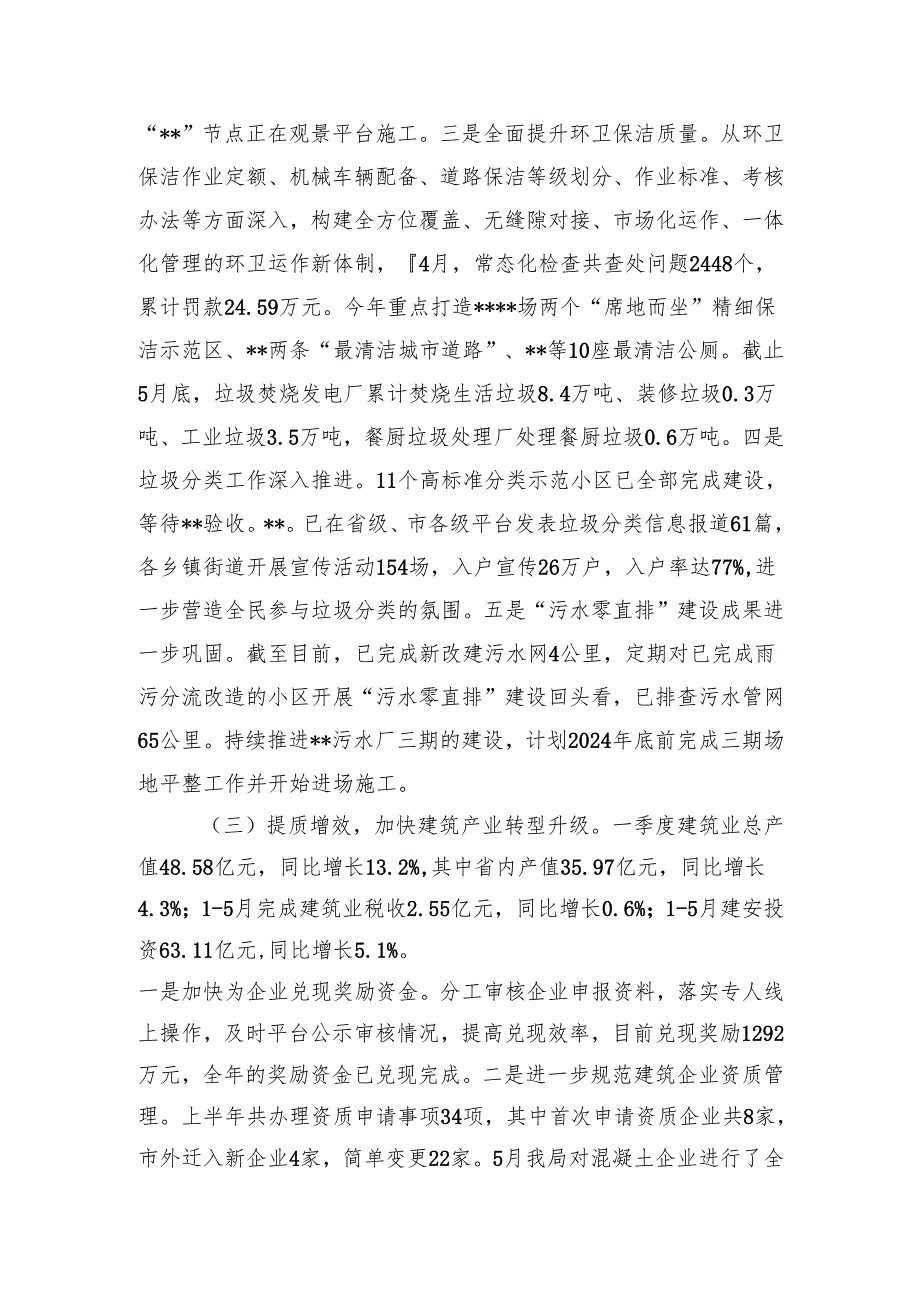 市住建局2024年上半年总结和下半年思路(20240619).docx_第2页