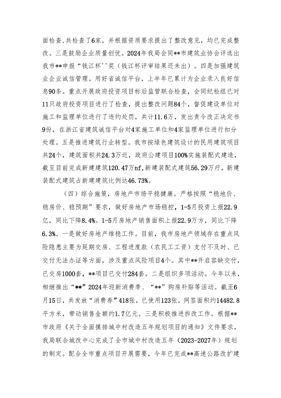 市住建局2024年上半年总结和下半年思路(20240619).docx_第3页