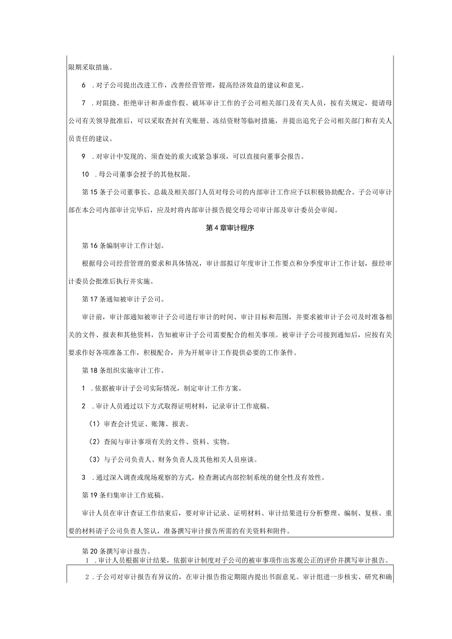 大型集团公司内部控制对子公司进行内部审计制度.docx_第3页