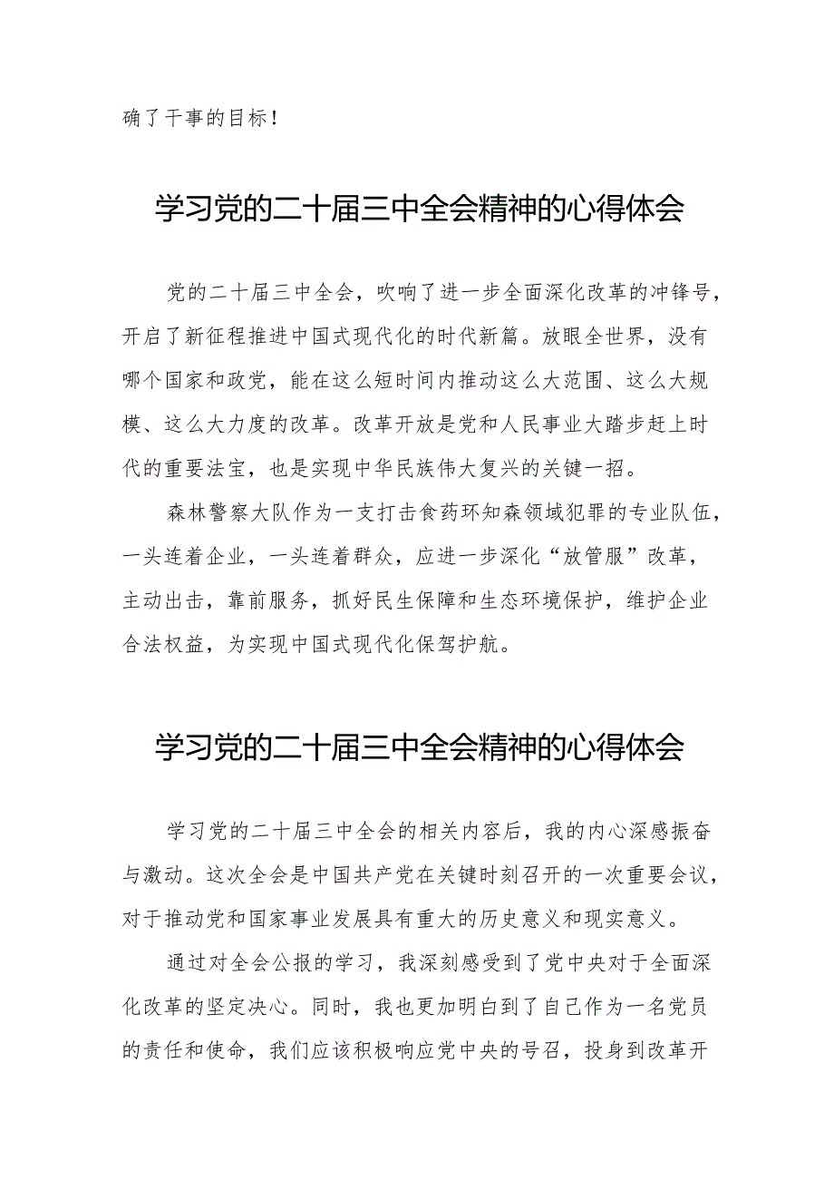 党员干部学习贯彻党的二十三中全会精神心得感悟模板36篇.docx_第2页
