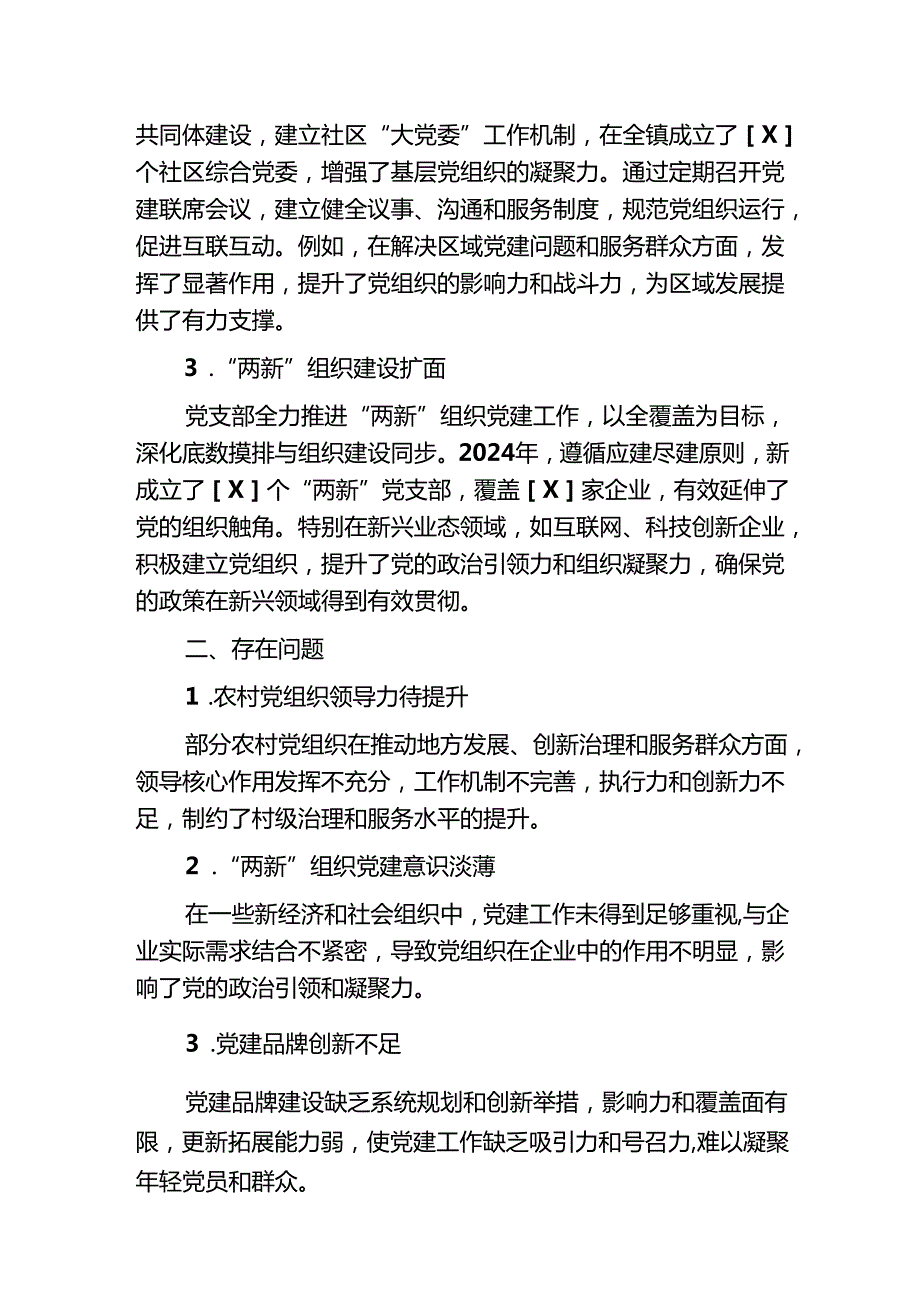 2024党支部党建工作总结和工作计划（最新版）.docx_第2页