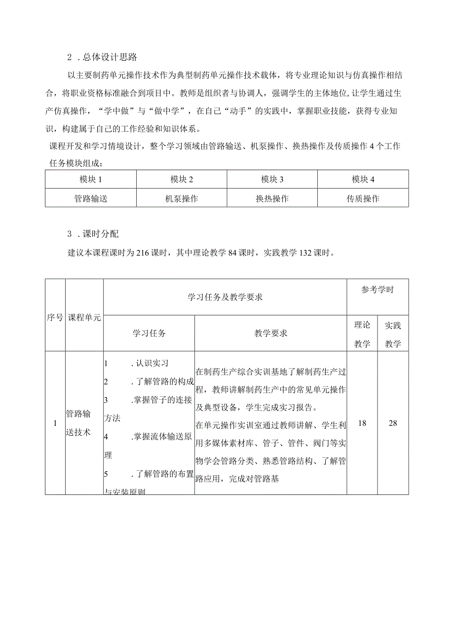 《制药单元操作》课程标准.docx_第3页