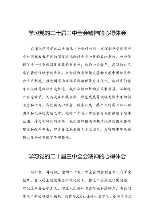 2024年学习党的二十三中全会精神的心得感悟精选50篇.docx