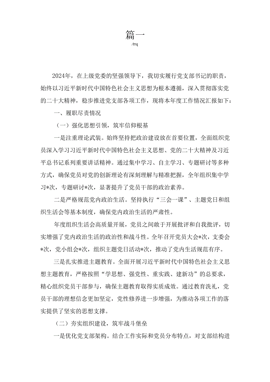 五篇2024党支部书记述职报告.docx_第2页