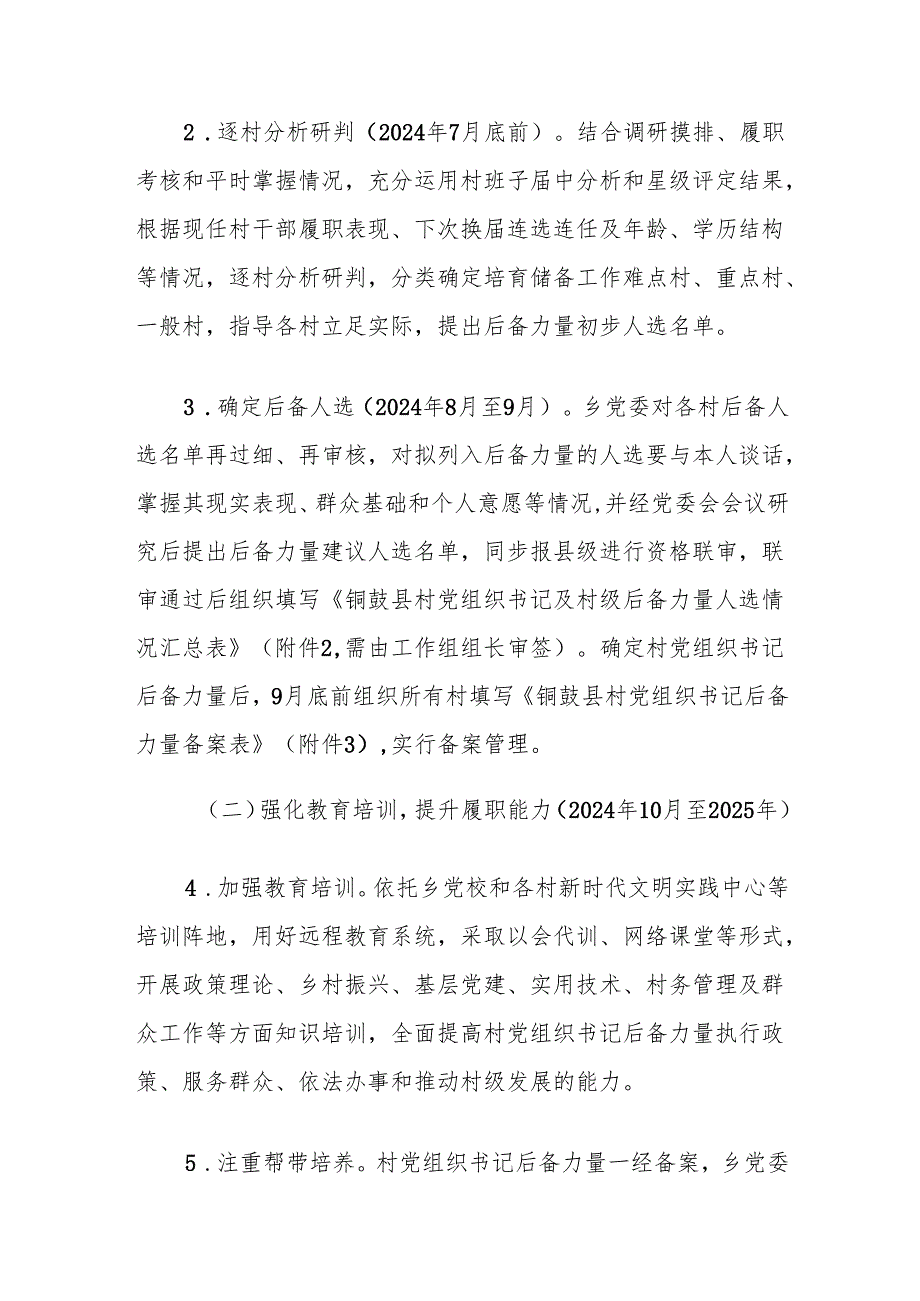 关于进一步加强村党组织书记后备力量培养的实施方案.docx_第3页