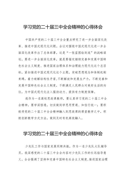 党员干部二十三中全会精神学习体会合集36篇.docx