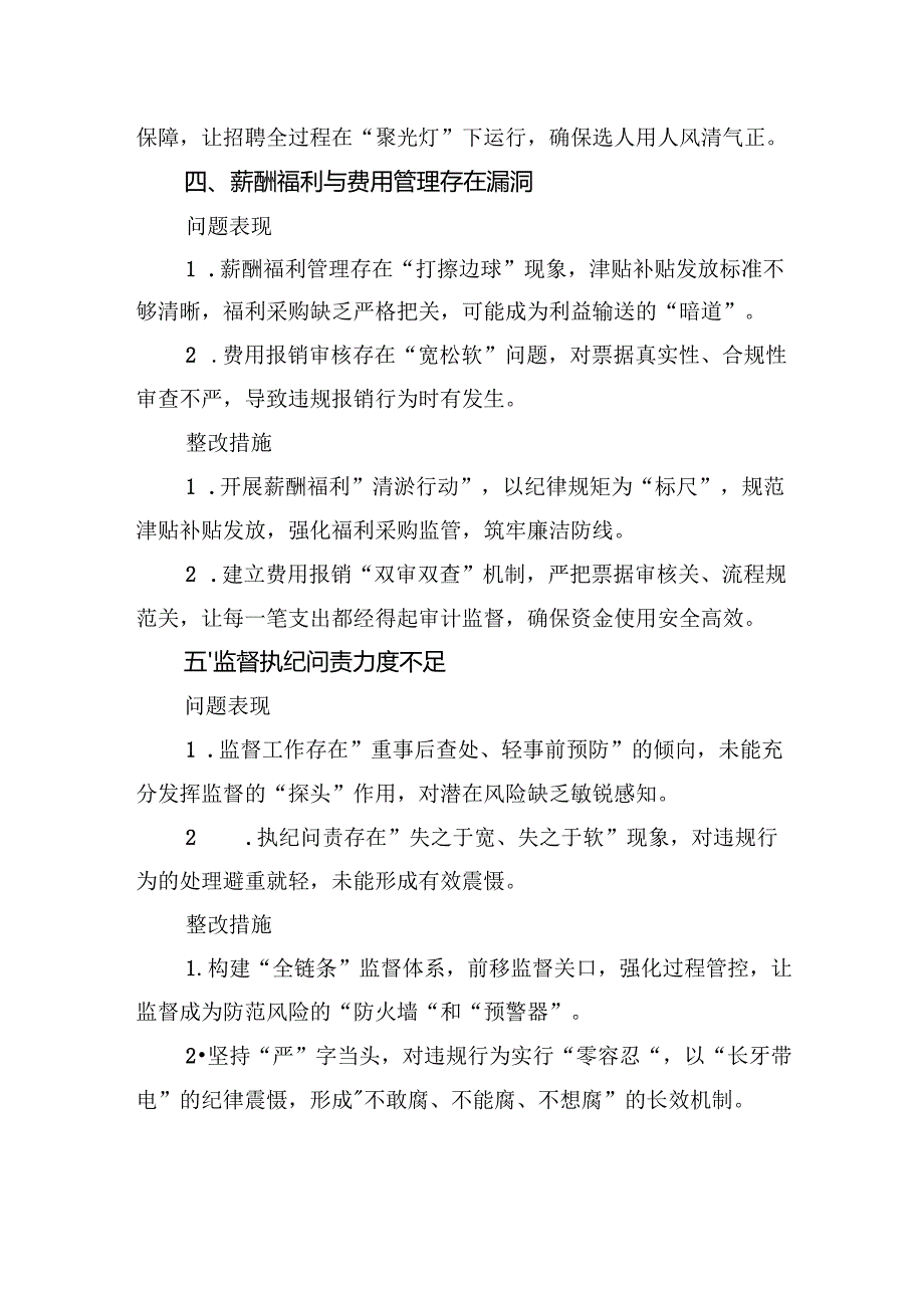 国有银行2025年查摆问题清单.docx_第3页