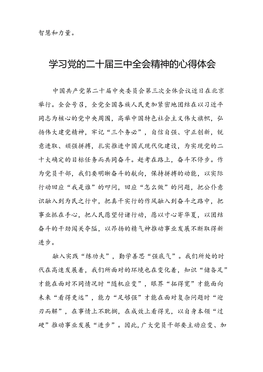 关于2024年党的二十三中全会精神的学习体会十四篇.docx_第3页