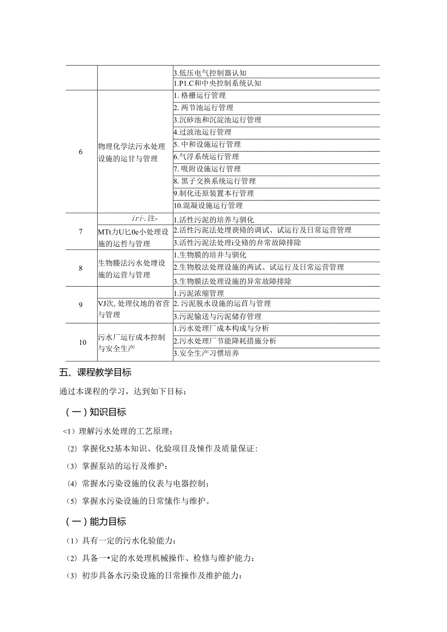 《水污染治理设施运营管理》课程标准（中高职衔接中职学段）.docx_第3页