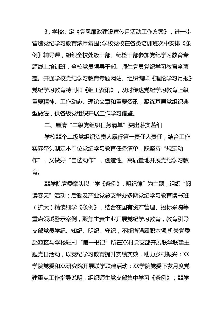 关于开展2024党纪学习教育总结汇报(23篇).docx_第2页
