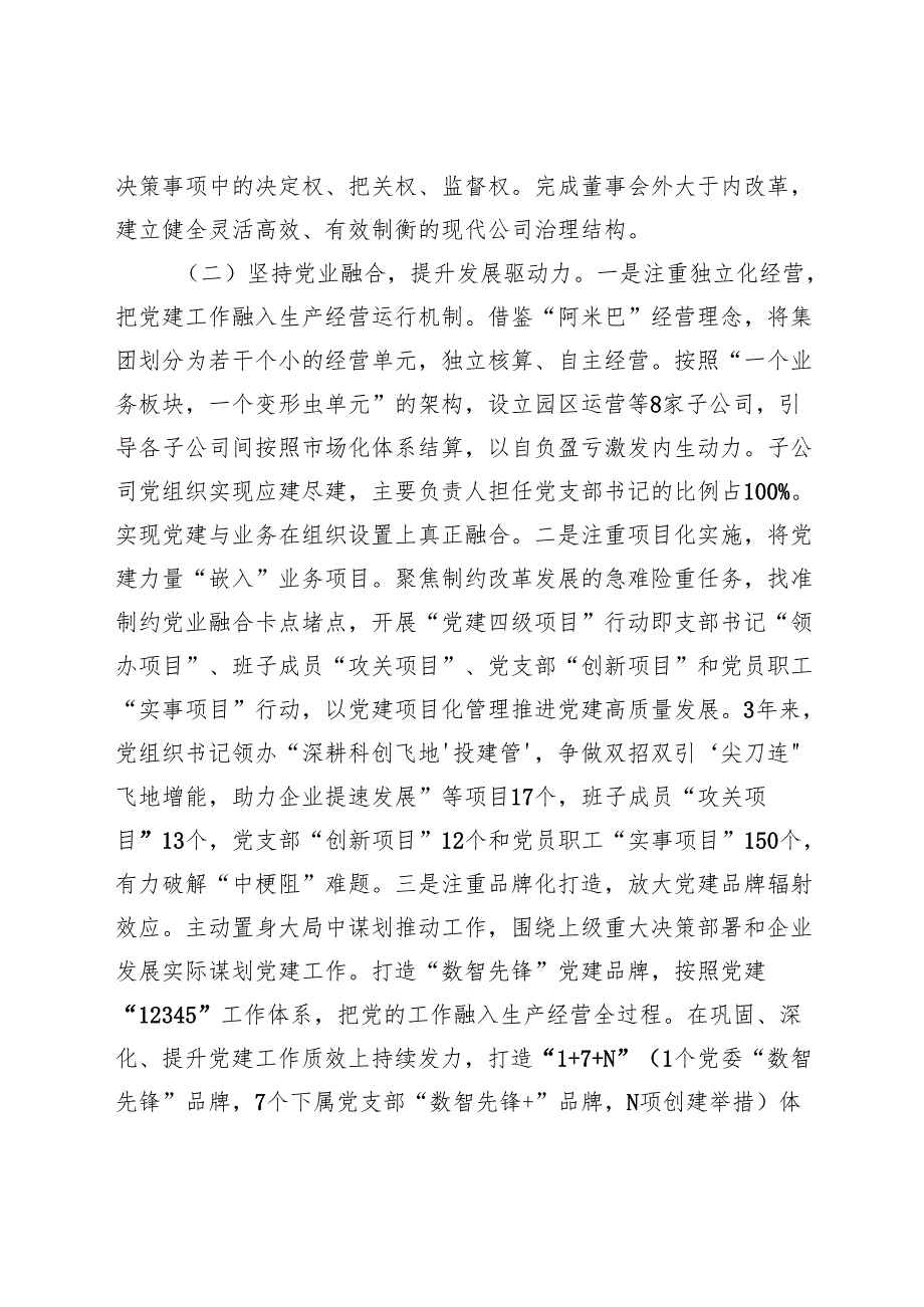 国企公司推进全面从严治党工作情况总结报告20242025.docx_第2页