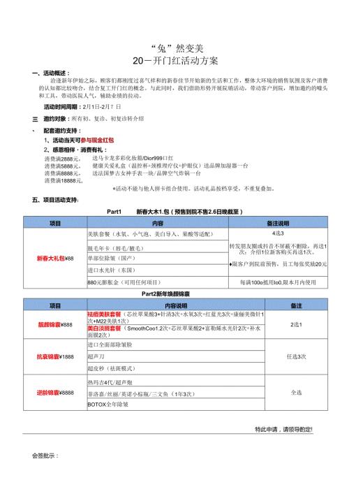 医美整形开年开门红活动方案.docx