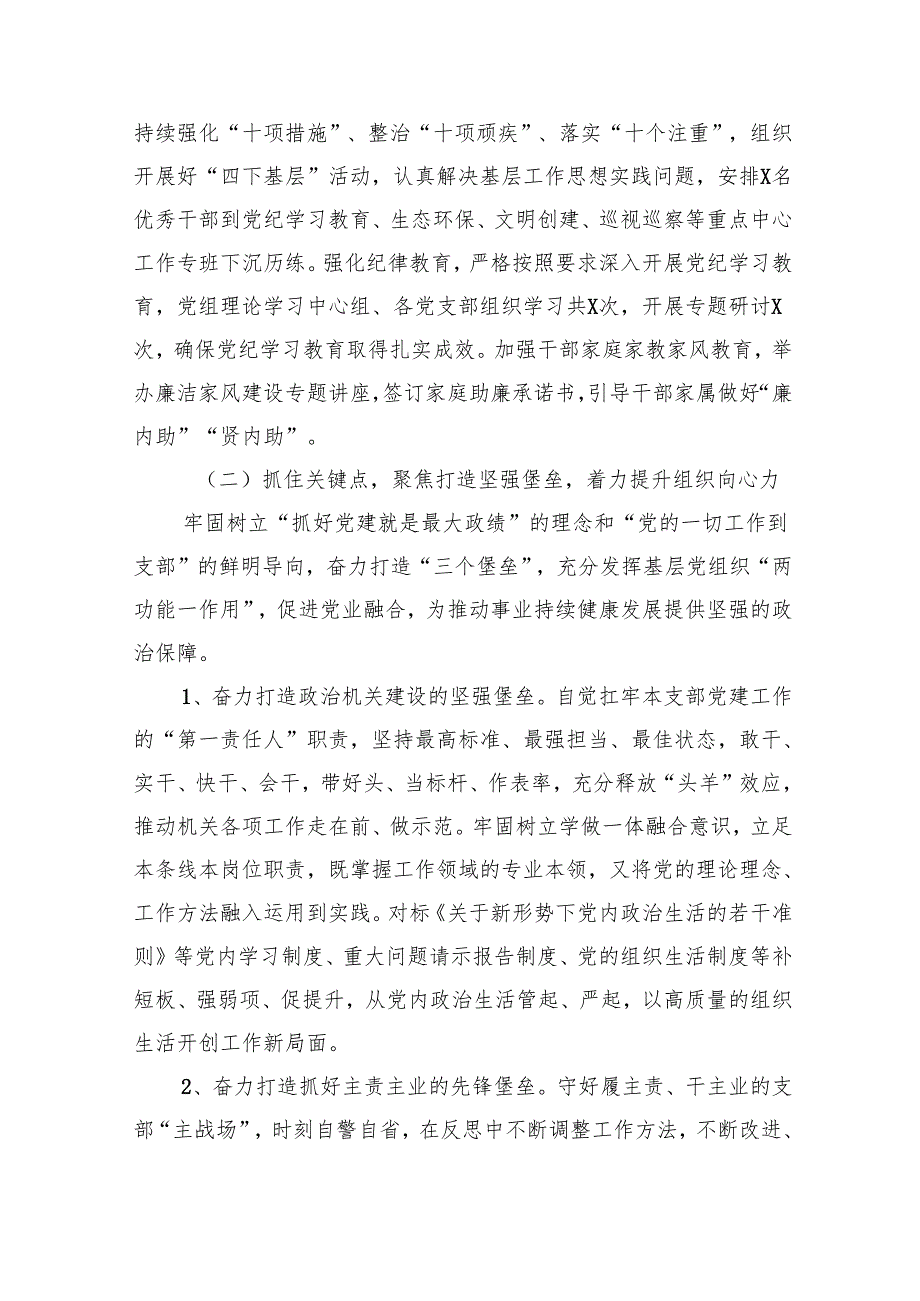 2024年党建工作情况总结及2025年工作计划（六篇）.docx_第3页