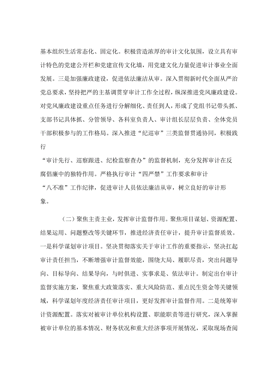 某审计局2025年上半年工作总结及2025年下半年工作计划.docx_第2页