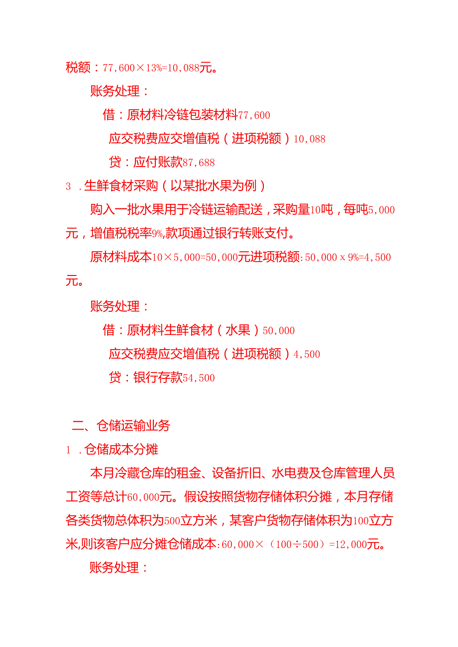 做账实操冷链行业会计处理分录.docx_第2页