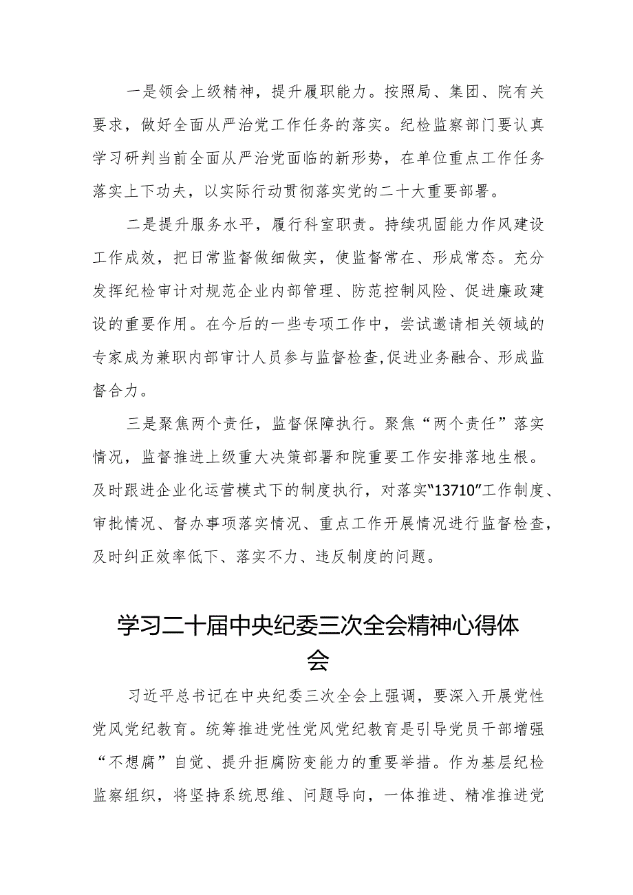 2024年二十中央纪委三次全会精神学习心得体会十九篇.docx_第2页