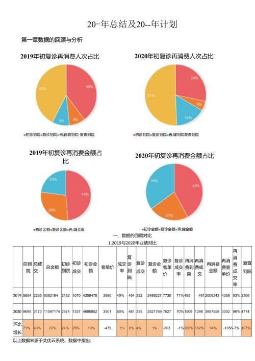 医美整形医院总结计划报告.docx