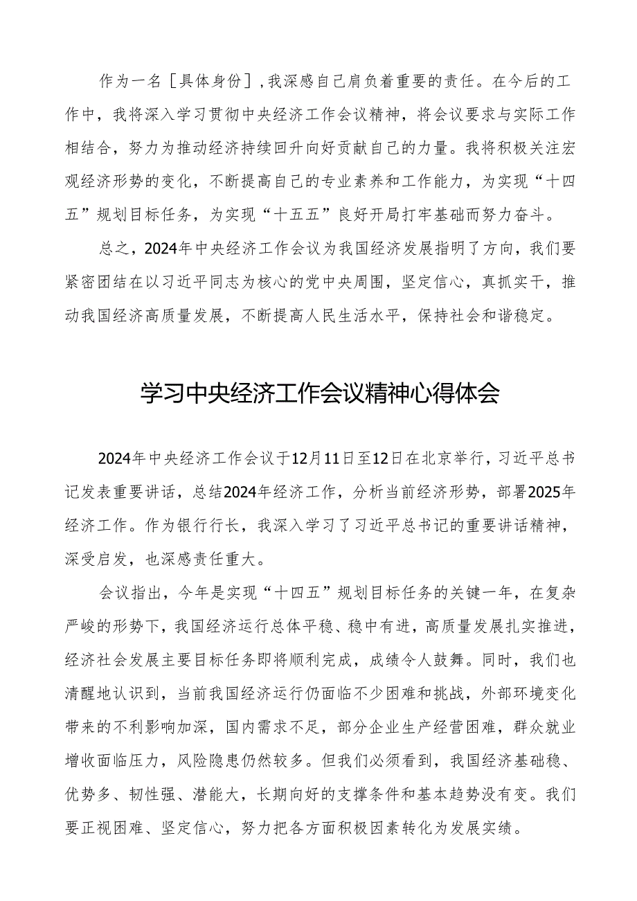 关于学习2024年中央经济工作会议精神的心得体会11篇.docx_第2页