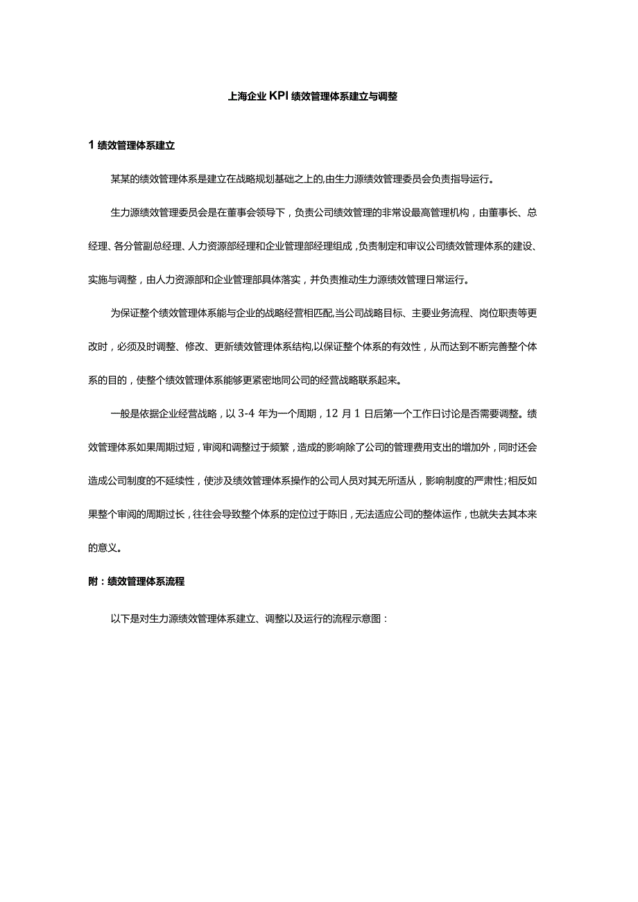 上海企业KPI绩效管理体系建立与调整.docx_第1页