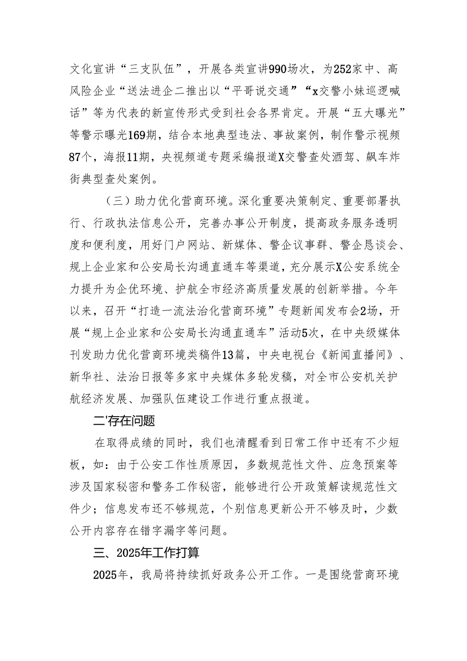 市公安局2024年政务公开工作总结.docx_第3页