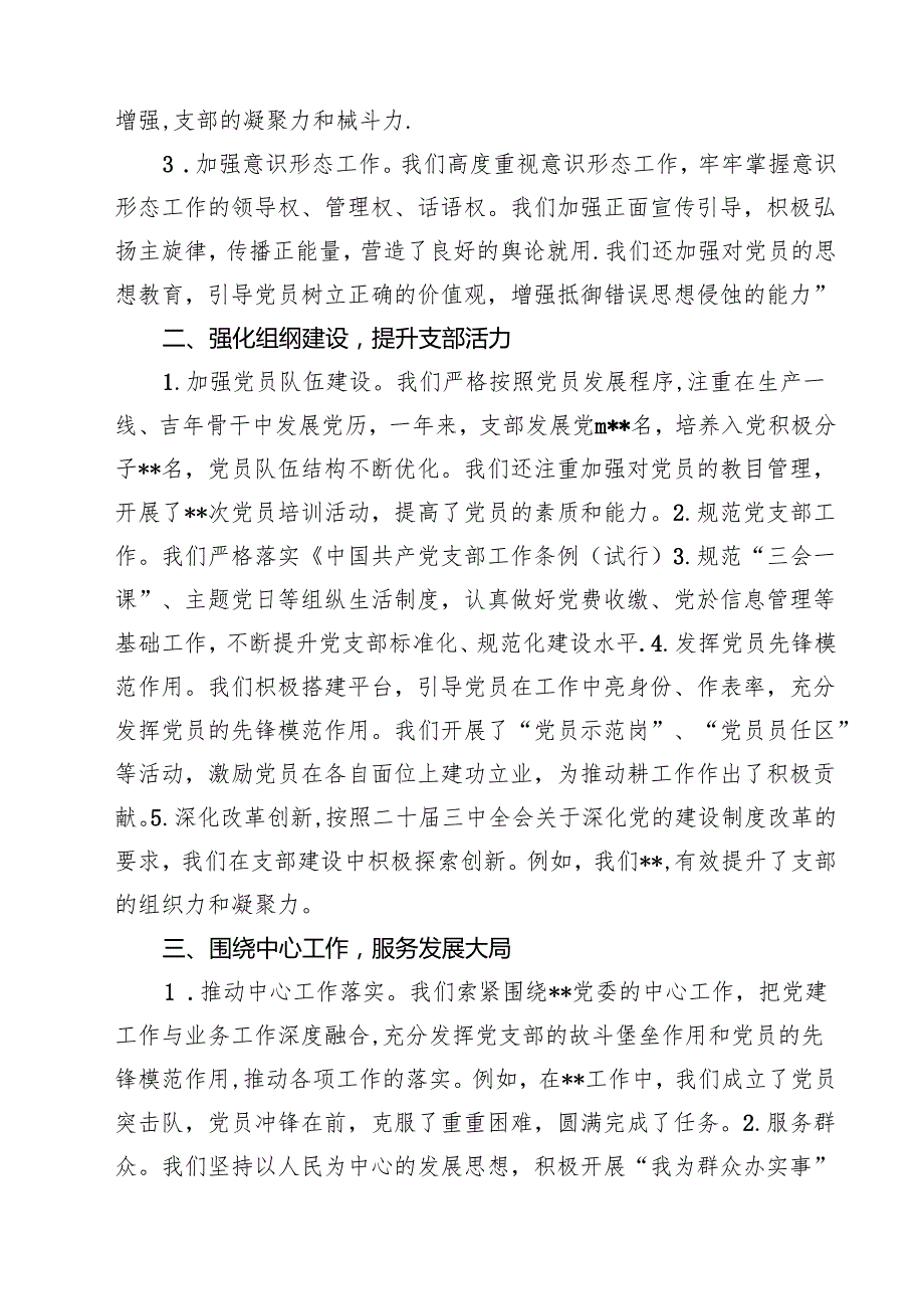 2024党支部书记述职报告（共12篇）.docx_第3页