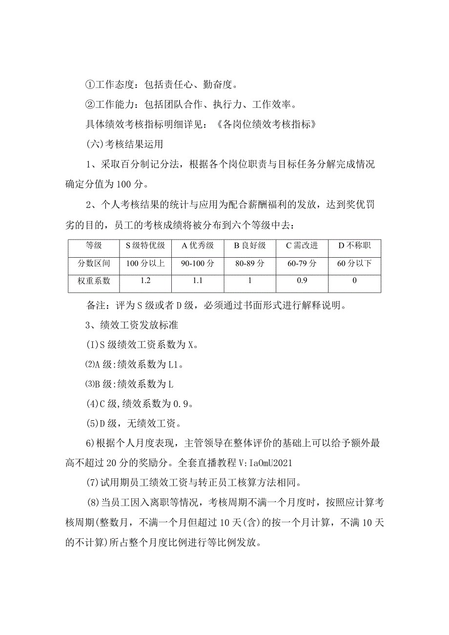 直播部门绩效考核管理办法.docx_第3页