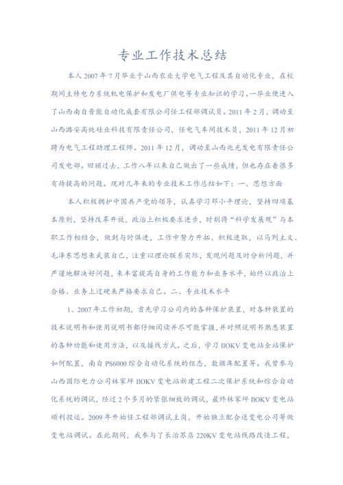 王宏评工程师专业技术工作总结.docx