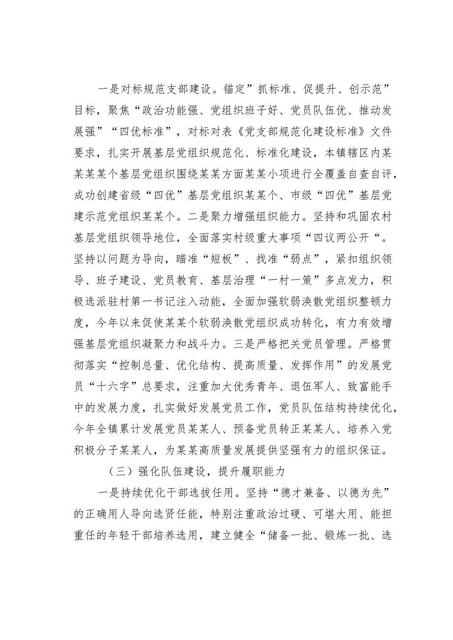 某某镇2024年党建工作总结和2025年工作计划.docx_第3页